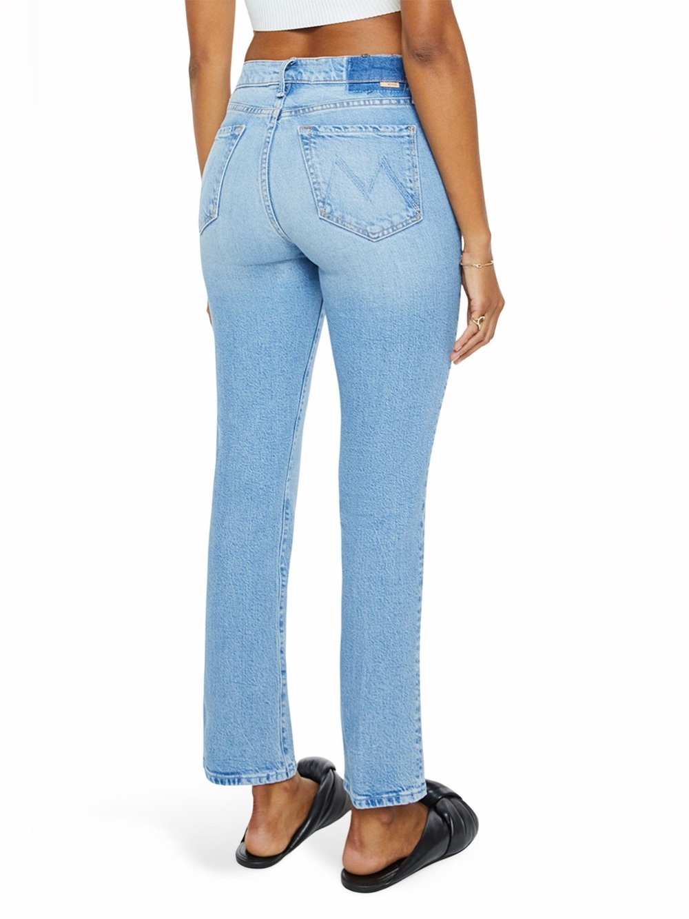 MOTHER Superior The Rascal Hover High Waist Straight Leg Jeans in Sow Surreal